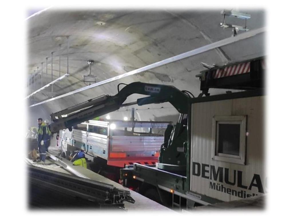 İkitelli – Ataköy Metro Hattı Havai İletken Ray Sistemi Malzeme Temin, Montaj, Test ve Devreye Alma İşleri Projesi Yapımı