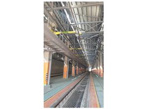 Gaziray Tren Atölyesi Katlanır Katener Tesisi Kurulumu