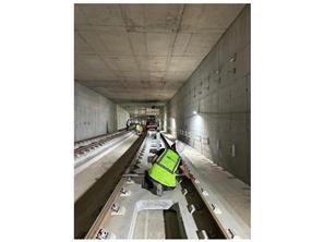 Installation of the catenary system for the Bursa Emek – City Hospital metro line